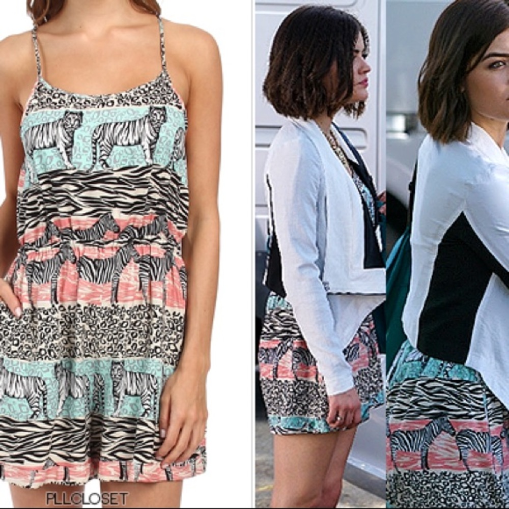 Minkpink Animal Print Romper Size L ASO Pretty Little Liars